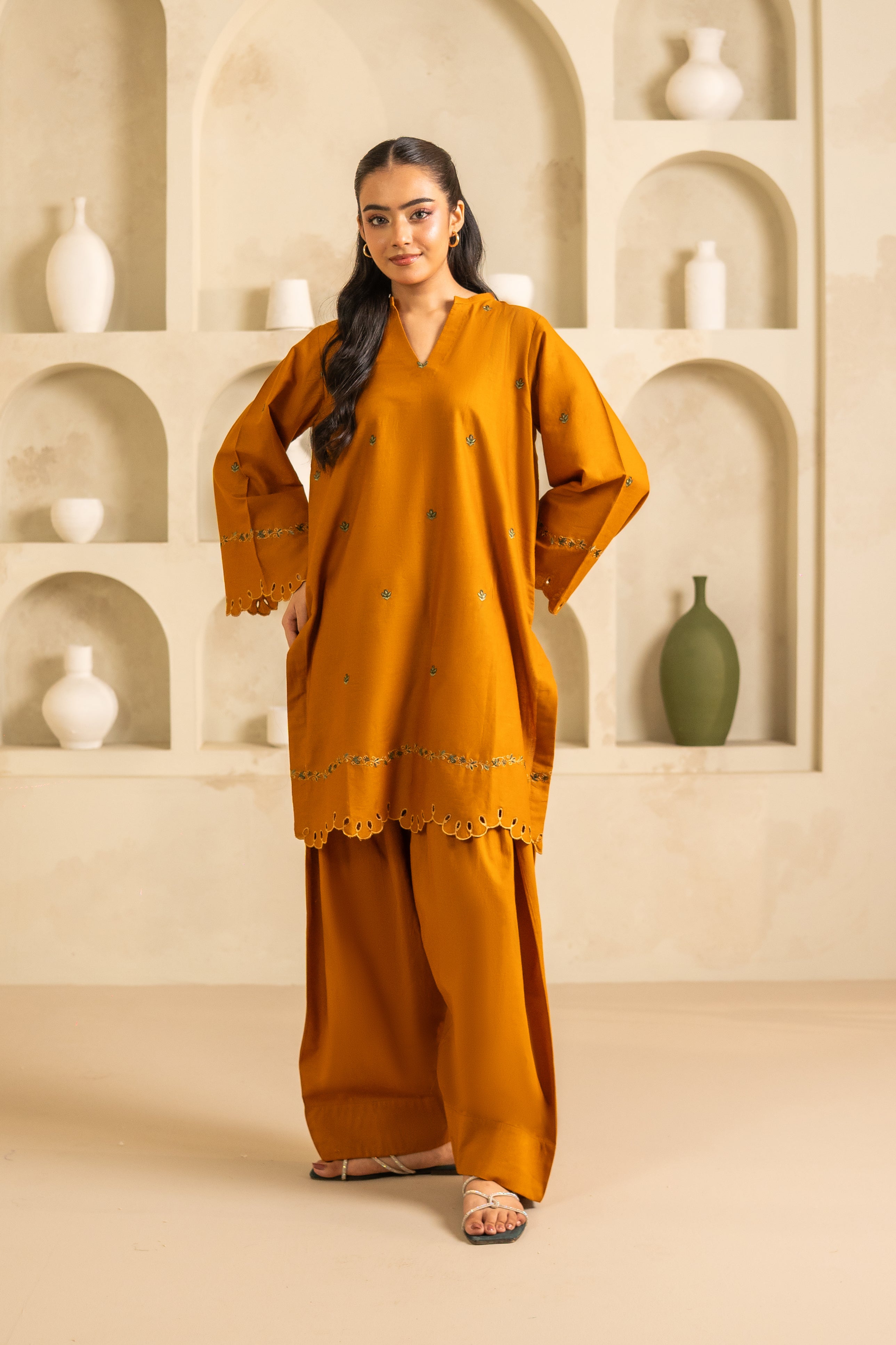 GULNAAR SET 3pc (Farshi shalwar)