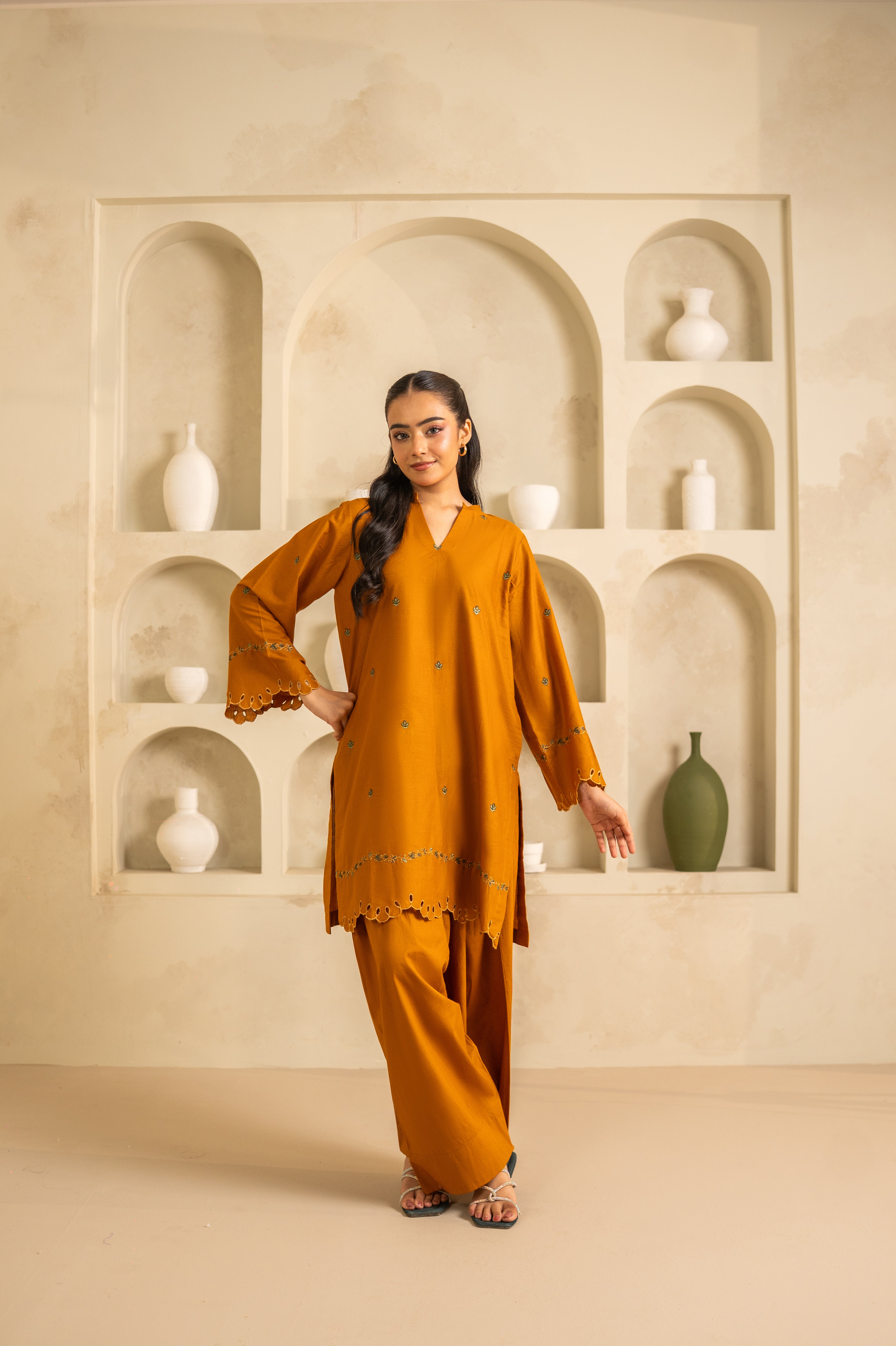 GULNAAR SET 3pc (Farshi shalwar)